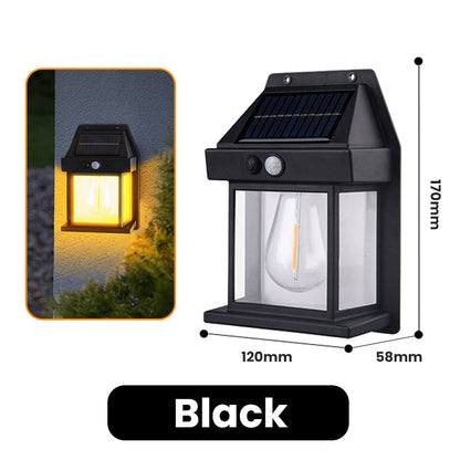 🎉50 % DE DESCUENTO🎉 LUZ SOLAR DE PARED💡 - Con sensor de movimiento y resistente a la intemperie, funcionamiento automático desde el atardecer hasta el amanecer, fácil instalación para jardines y caminos🌟