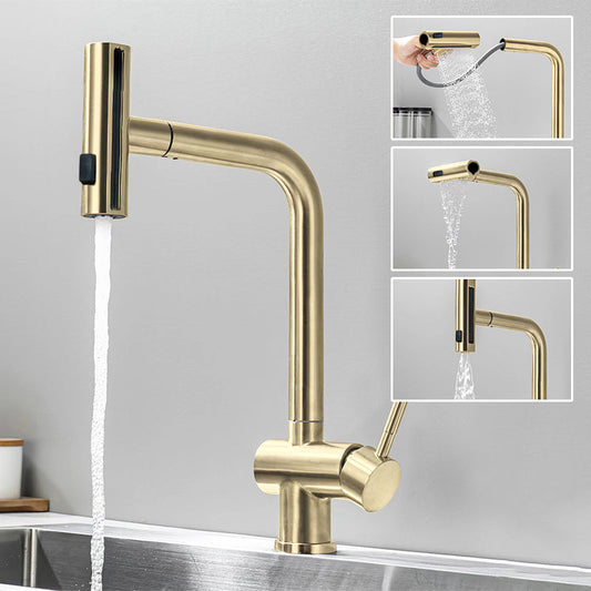 🏆【1º en Artículos para el hogar】💧¿Grifo fijo que no alcanza?  Acero inoxidable, diseño moderno, funcionalidad total El rociador extraíble y caño 360° lo solucionan. 🚰✨