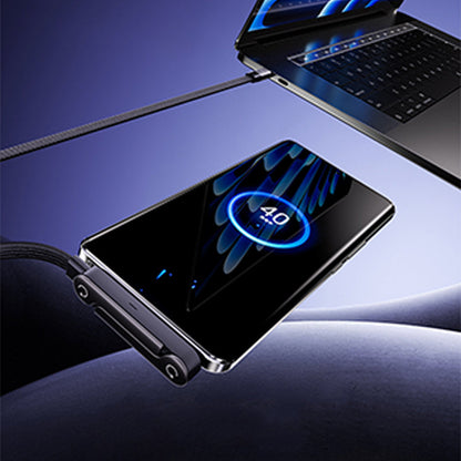 Cable de Carga Rápida 240W con Soporte Ajustable para Celular