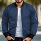 Chaqueta bomber clásica con cremallera para hombre