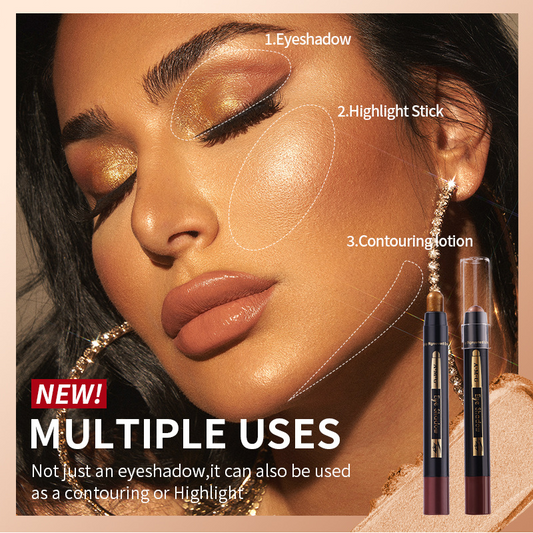 Set de 6 sombras de ojos en barra con brillo
