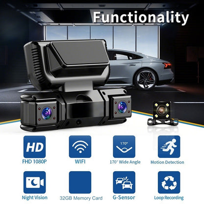 🔥【1° Más Vendido】📢📢Novedades 2026 –49 % de descuento🚗🔥Cámara integrada de 4 canales con WiFi y visión nocturna✈️Envío gratuito