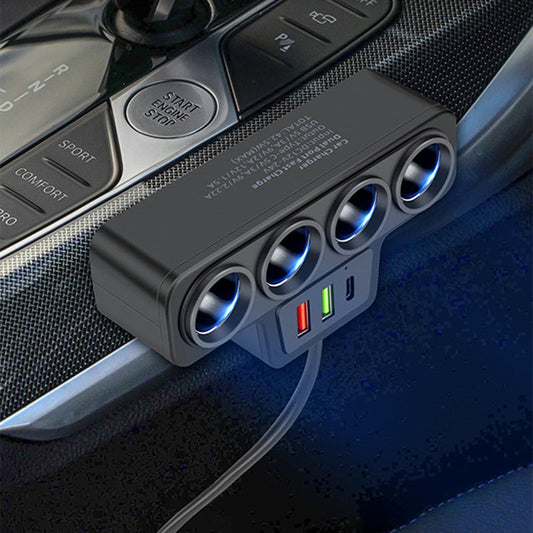 🔥【1° Más Vendido】😫 Colas de carga/lenta/riesgo? Adaptador encendedor 7 en 1 carga rápida  Adaptador coche 12V/24V