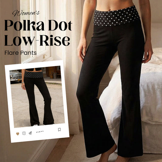 🔥【1° Más Vendido】🔥😫 Cintura incómoda/arrugas/aburrido? Pantalones lunares mujer tiro bajo, solo 65 unidades⚡️