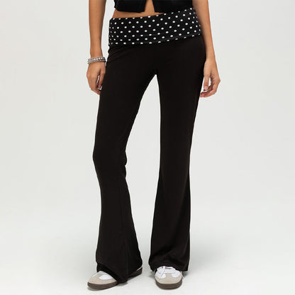 🔥【1° Más Vendido】🔥😫 Cintura incómoda/arrugas/aburrido? Pantalones lunares mujer tiro bajo, solo 65 unidades⚡️