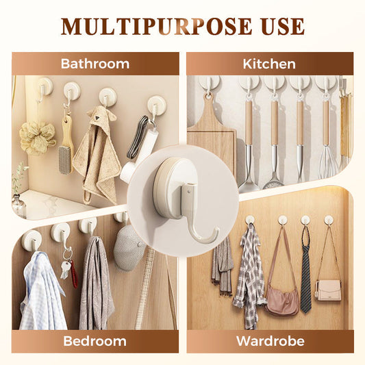 🔥【1° Más Vendido】😫 Taladra paredes/succión débil? Gancho ventosa 5kg, solo 100 unidades⚡️