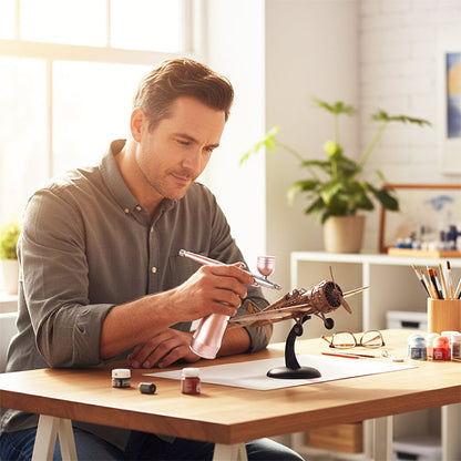 🔥【1° Más Vendido】🔥Cables enredados/presión fija? Kit Aerógrafo 45% OFF, solo 200 unidades⚡️