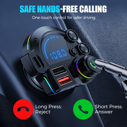 🔥【1° Más Vendido】🔥Conexión inestable/carga lenta?BT 5.3+🔋 Dual Carga+🎵 Multimodo!