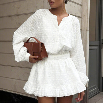 🔥【1° Más Vendido】😫 Vestido sin estilo/cintura incómoda?🧵 Bordado de corazones+🎀 Cintura elástica+🍃 Volantes!