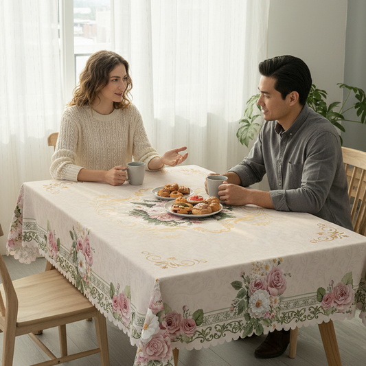 🌸🍽️ ¡45 % DE DESCUENTO! Mantel impermeable con estampado floral: resistente a las manchas, estampados vibrantes en alta definición y fácil cuidado para comidas diarias y fiestas.