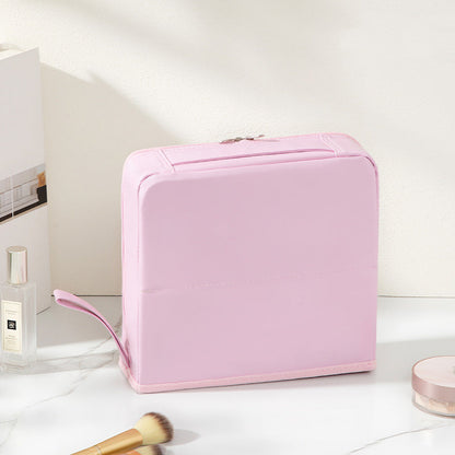 🔥【1° Más Vendido】💅Bolsa Desordenada? 💄Bolsa Maquillaje Divisiones, ¡Resiste Derrames! 💧 Lavable+🪞 Colgar!