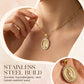 🔥【1° Más Vendido】🔥Gold-Tone Stainless Steel Virgin Mary Pendant