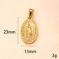 🔥【1° Más Vendido】🔥Gold-Tone Stainless Steel Virgin Mary Pendant