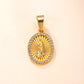 🔥【1° Más Vendido】🔥Gold-Tone Stainless Steel Virgin Mary Pendant