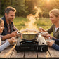 🏕️📢  VENTA DE MEDIA TEMPORADA: -50% SOLO PARA TEMPO CORTO! Cocidora de gas portátil con cartucho – protegida contra el viento para camping, picnic y terraza, compacta y potente 🔥