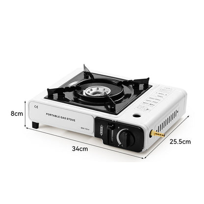 🏕️📢  VENTA DE MEDIA TEMPORADA: -50% SOLO PARA TEMPO CORTO! Cocidora de gas portátil con cartucho – protegida contra el viento para camping, picnic y terraza, compacta y potente 🔥