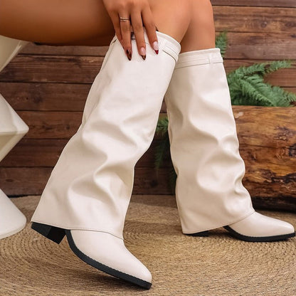 【1° Más Vendido】📢📢¡45% DE DESCUENTO!⏰ Botas gruesas y holgadas hasta la rodilla para mujer y ENVÍO GRATIS✈️