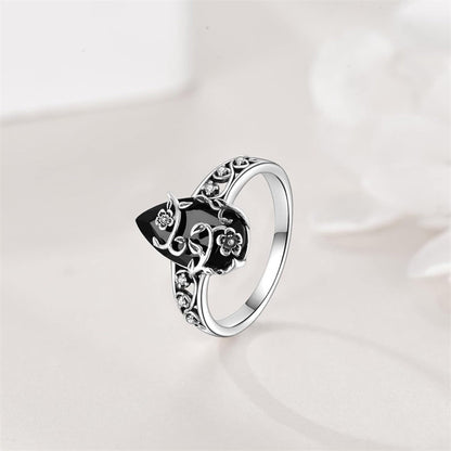 Genérico? ¡Este anillo es arte (y versátil)! ⏳ Floral+🖤 Negro! Anillo Bohémio Vintage Diseñadores Recomiendan! Anillo Bohémio Vintage⚡️