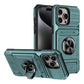 Funda para teléfono con soporte de tarjeta y agarre de anillo para iPhone