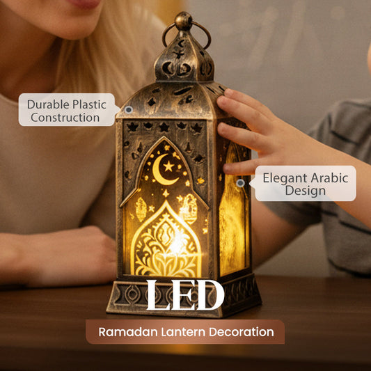 📍 Multiusos+🛡️ Plástico 2mm! ¡Decoración Duradera!💖✨ Diseño Árabe+💡 LED Segura! ¡Ambiente Eid Perfecto!✨