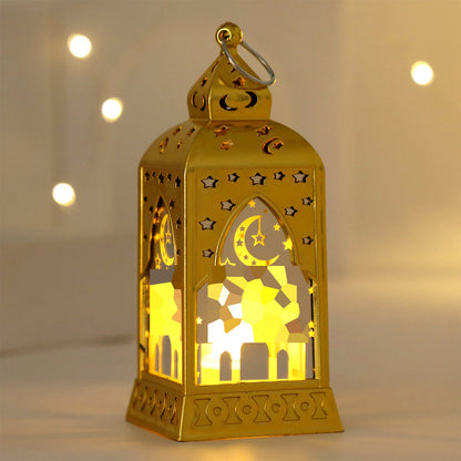 📍 Multiusos+🛡️ Plástico 2mm! ¡Decoración Duradera!💖✨ Diseño Árabe+💡 LED Segura! ¡Ambiente Eid Perfecto!✨