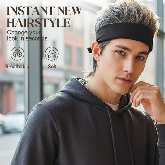 🧢 ¡45 % DE DESCUENTO AHORA! 🎤 Gorra con peluca unisex estilo hip-hop: estilo grunge, suave y cómoda, ideal para fiestas, cosplay y disfraces ✨