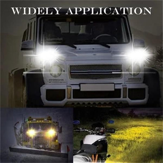 🔥【1° Más Vendido】🔥Luces Débiles? 4500LM Doble Haz 4", ¡IP67 Impermeable! Ventilador+Radar Aluminio Luces Doble Haz Todo Terreno⚡️