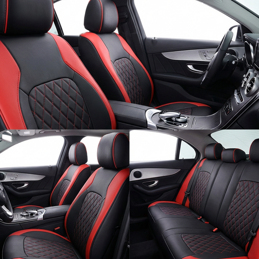 🚗 Juego de fundas para asientos de coche, protector universal para asientos de coche, protector antipolvo para asientos de coche, accesorios para el interior del coche para mujeres  ✅🖤