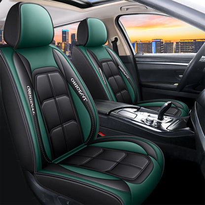Funda de cuero para asiento de coche con cobertura total para todas las estaciones