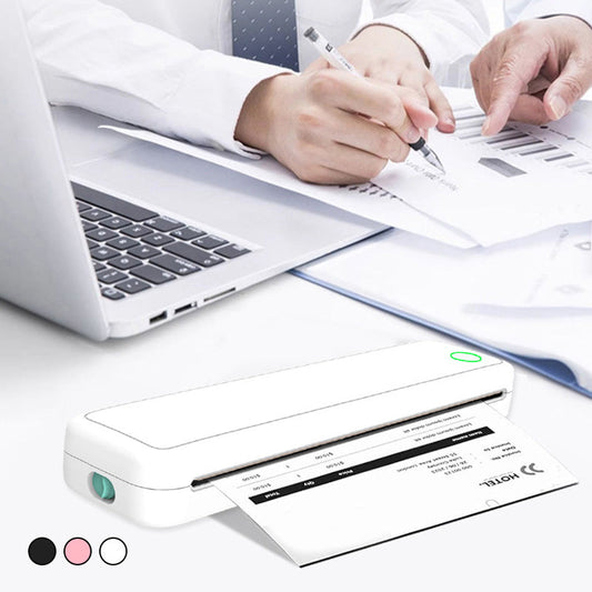 Tinta Cara? Mini Impresora Sin Tinta, ¡Ahorra 6000MXN/año! Bluetooth 5.0+📄 A4! Impresora Portátil, ¡Oficina en Bolsillo!🌿