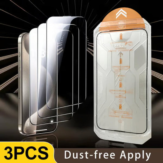 📱Protector de Pantalla para iPhone16/15/14/13ProMax | Cámara Sin Polvo 10s Instal + Anti-Spy Electrolado + Cubierta Anti-Polvo para Altavoz✨