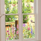 ✨¡ÚLTIMO DÍA DE REBAJAS, 50 % DE DESCUENTO!💐 Pegatina para ventana con ramo de flores de colores🖼️