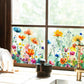 ✨¡ÚLTIMO DÍA DE REBAJAS, 50 % DE DESCUENTO!💐 Pegatina para ventana con ramo de flores de colores🖼️