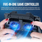 Control para juegos móviles con dos ventiladores de refrigeración