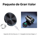 🌈 RGB Dinámico+🧲 Magnético Automático! ¡Coche Estilizado!✨15W Rápido+🔄 360° Rotación! ¡Pantalla y Carga Perfectas!💖
