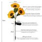 ☀️ Luces solares impermeables de girasol – Pétalos realistas, impermeabilizantes IP65 y resplandor ☀️🌻 automático 8–12 horas
