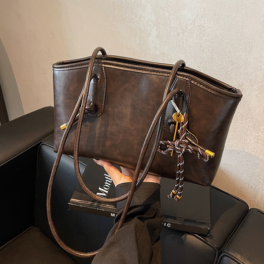 🔥 Estilo vintage Y2K | Bolso bandolera de piel sintética | Imprescindible para el día a día 📸【Novedades 2026】