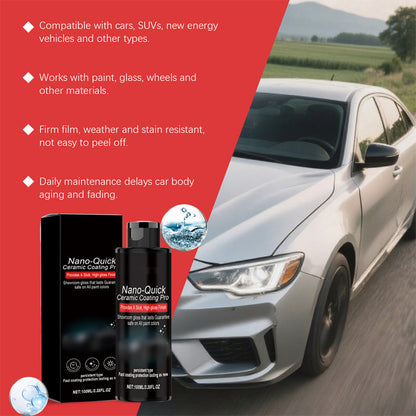 🚗 ¡OFERTA LIMITADA! ¡50% DE DESCUENTO! 💥 Spray de detallado de auto de acción rápida y alto brillo – Nanocerámica, hidrofóbico y fácil de aplicar ✨