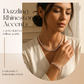 💎✨ Set de collares y pulseras ajustables de hoja de pedrería – diseño elegante, cristales brillantes y regalo 🍃 perfecto
