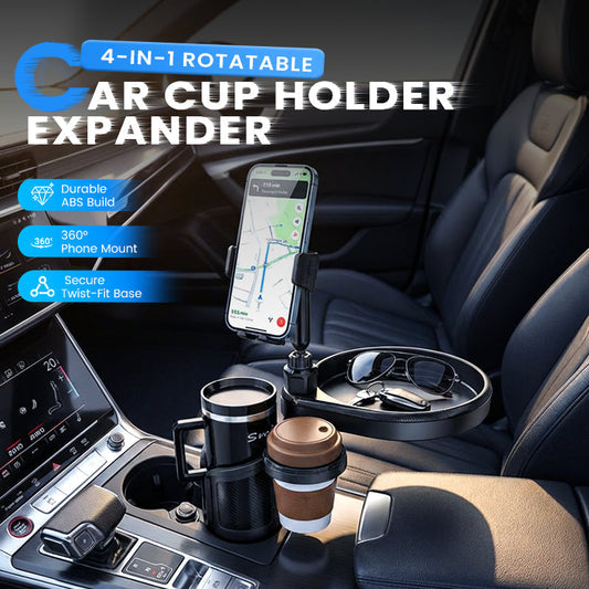 Expansor giratorio 4 en 1 para portavasos de coche