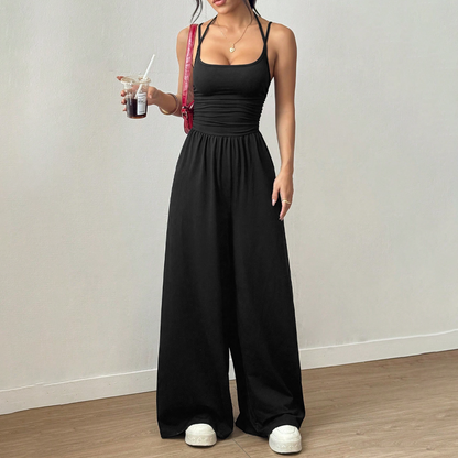 🏆【1º en Trajes】👗 Mono Casual de Tirantes Finos para Mujer – Ligero, Cómodo y Perfecto para el Día a Día ✨💖
