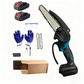 📢📢60% OFF !!!⏰6-Inch Mini Portable Cordless Electric Chainsaw