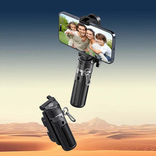 Palo selfie extensible con trípode y mando a distancia inalámbrico