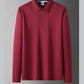 Camisa de vestir informal de negocios de color liso para hombre
