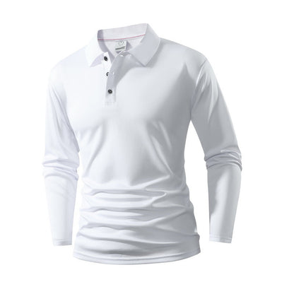 Camisa de vestir informal de negocios de color liso para hombre