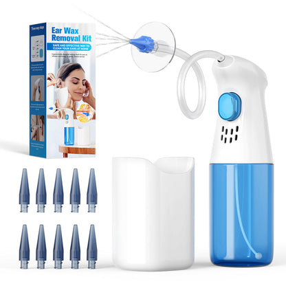 👂Kit para eliminar el cerumen: seguro y suave, cuchara de silicona reutilizable, fácil de usar, eficaz e higiénico para la limpieza de los oídos ✨