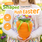 Bolsa de golosinas de Pascua con forma de zanahoria de felpa