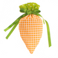 Bolsa de golosinas de Pascua con forma de zanahoria de felpa