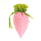 Bolsa de golosinas de Pascua con forma de zanahoria de felpa