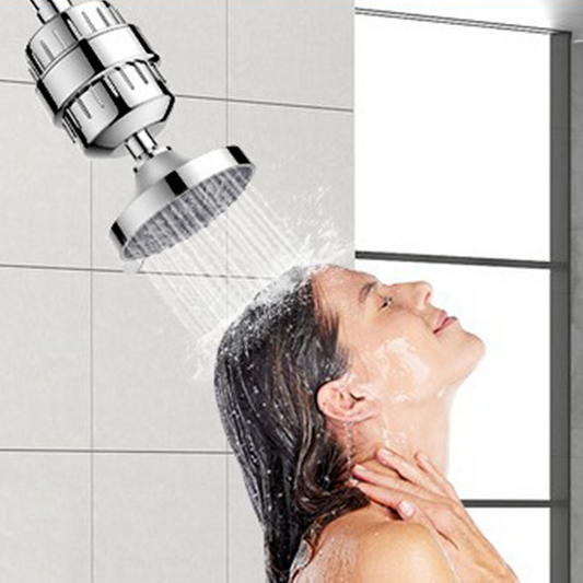 ¿Piel seca y cabello opaco? 20 etapas de filtración lo cambian todo. 🚿💧5 patrones de rociado: lluvia, masaje, niebla... elige tu experiencia spa. 🌧️